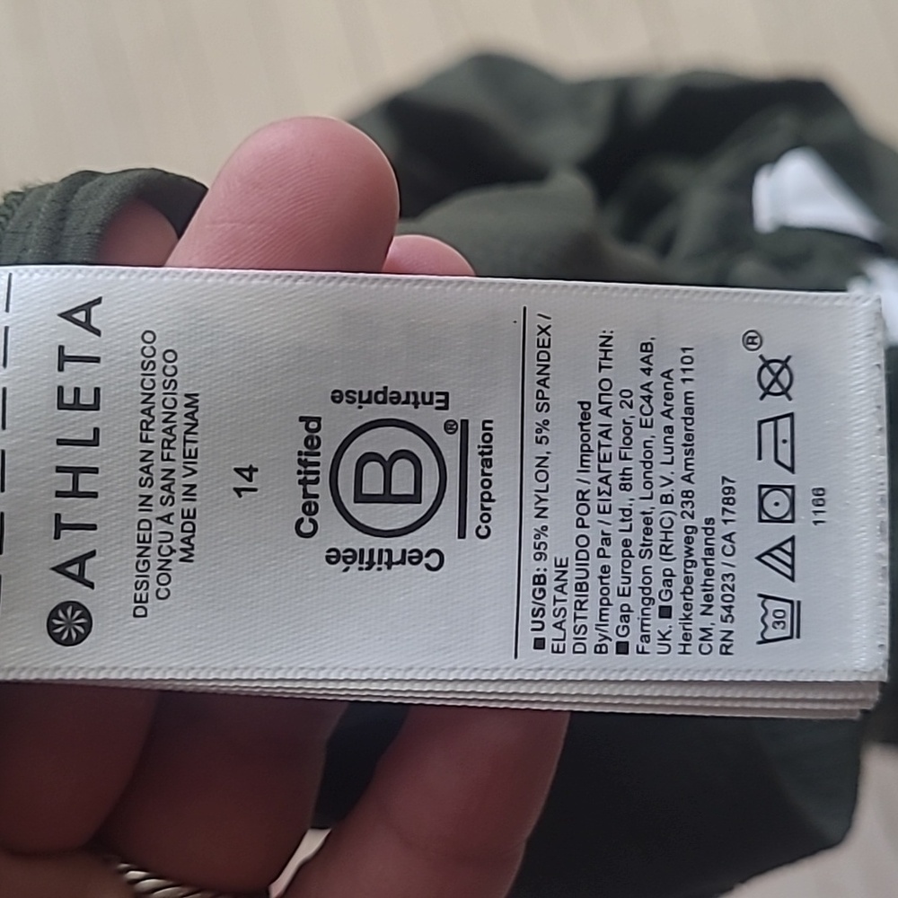 Athleta Trekkie High Rise Parachute Pant Aspen Olive Sz 14 - Picture 8 of 10